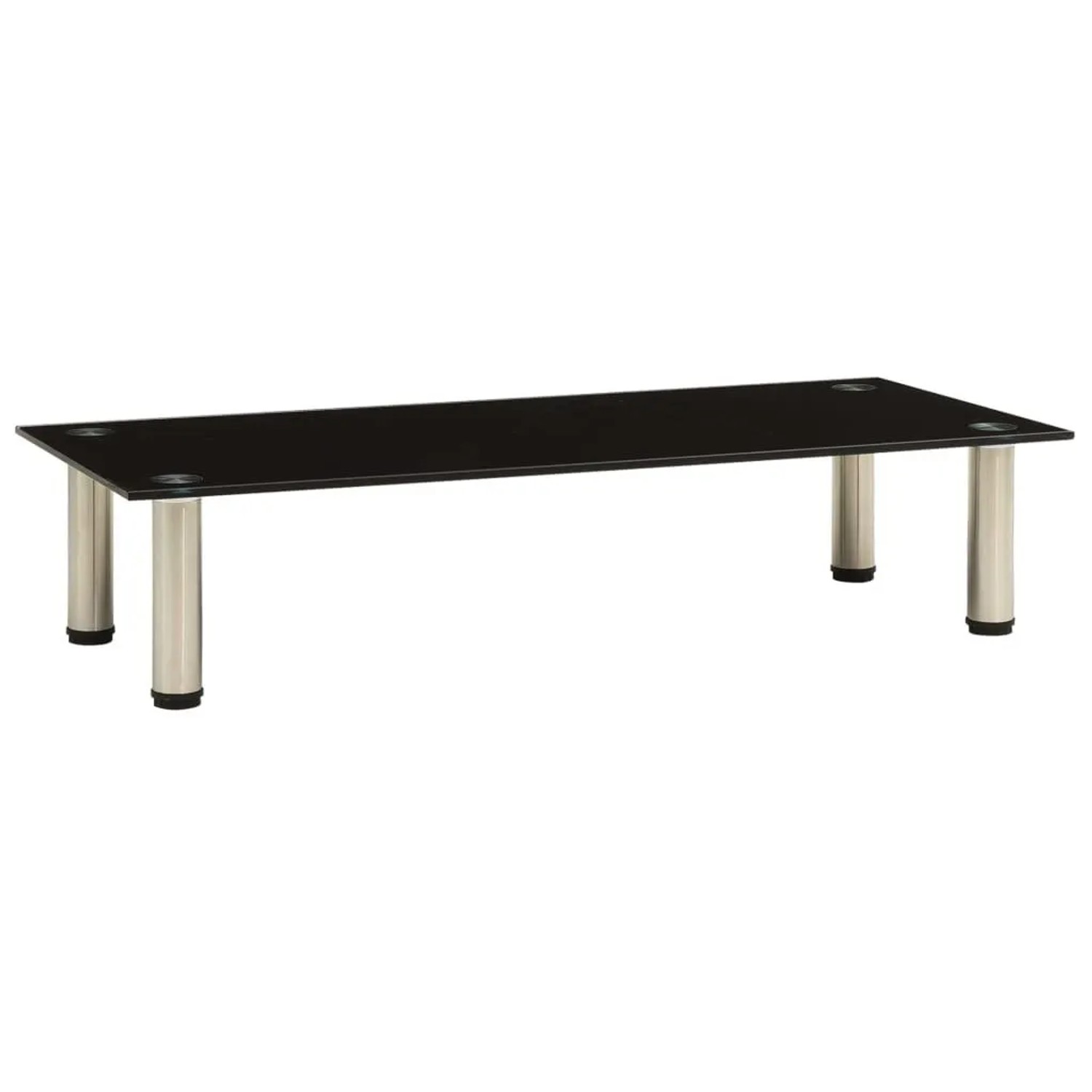 vidaXL TV-Tisch 80x35x17 cm Schwarz Hartglas 322764