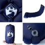 vidaXL Aufblasbare Isomatte mit Kissen Marineblau 4007112_5