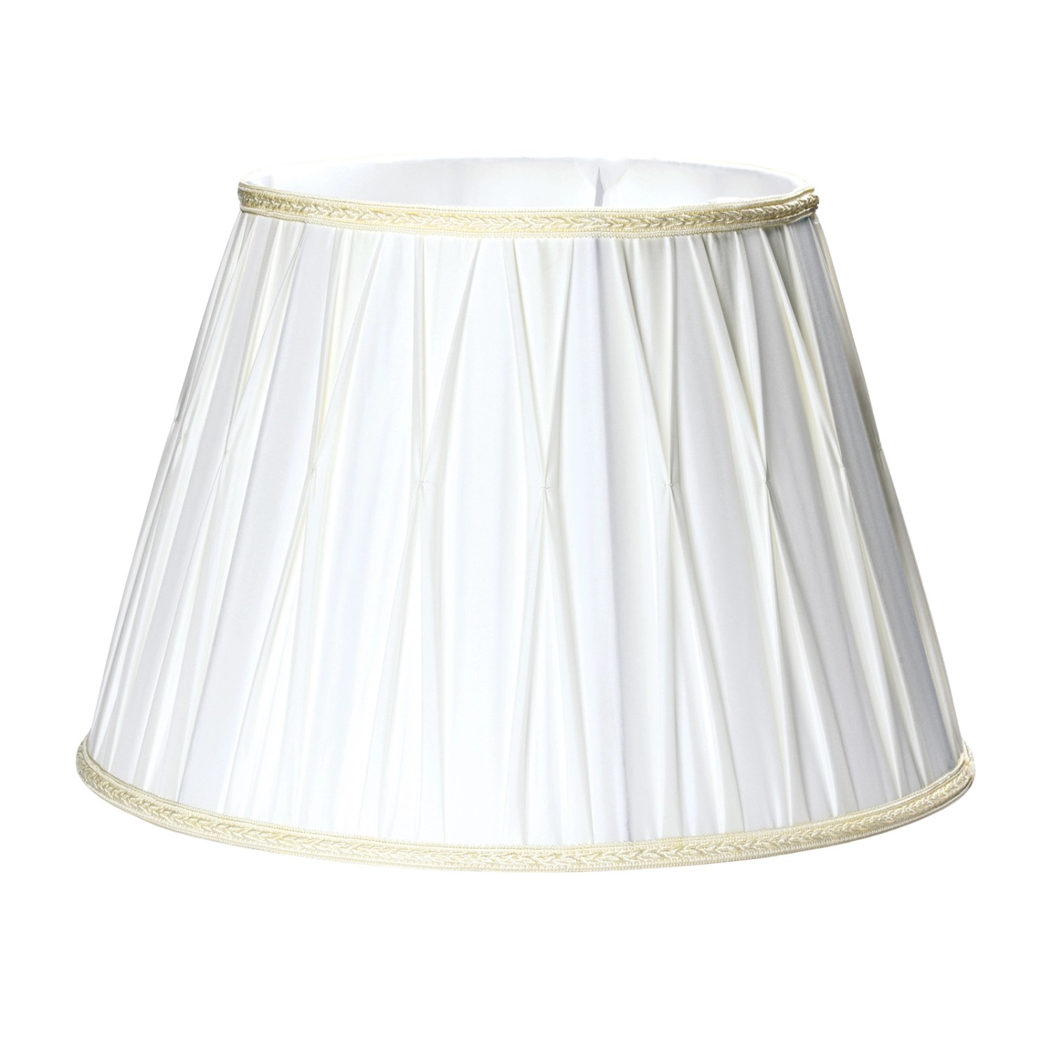 Orion Lightstyle Lampenschirm Ø 40 cm Stoff Konisch E27 Creme Weiß günstig online kaufen
