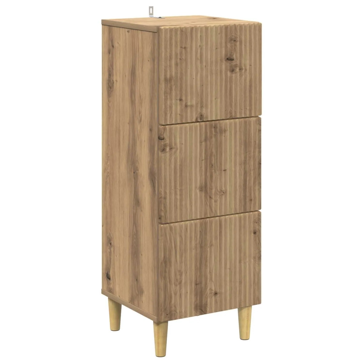 vidaXL Schubladenschrank Artisan-Eiche 33 x 34,5 x 90 cm Holzwerkstoff 894624