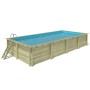 ALTANKA Holzpool Aqua 8,5x4,35 Höhe 1,45 m mit Einzubetonierendem Profil BAS7309OSPI