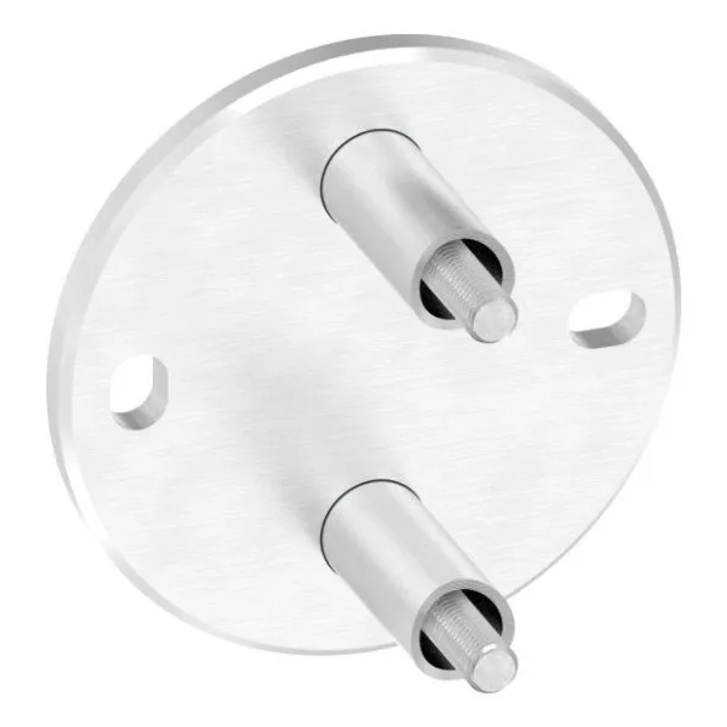 FeNau Wandanker Edelstahl V2A Geschliffen Ø 120x8 mm Für Rohr Ø 42,4 mm M10