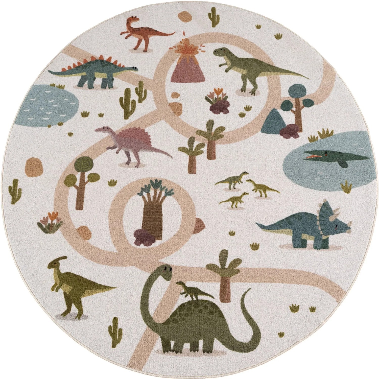 Ayyildiz Kinderteppich Coco 1131 Creme Ø 160 cm