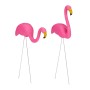 Relaxdays Flamingo Figur 2er Set Kunststoff Pink 70 cm x 42 cm x 7,5 cm