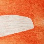 Detailansicht des Lola&Moi Teppichs Orangeade Gold (240x340cm) mit abstraktem Muster.