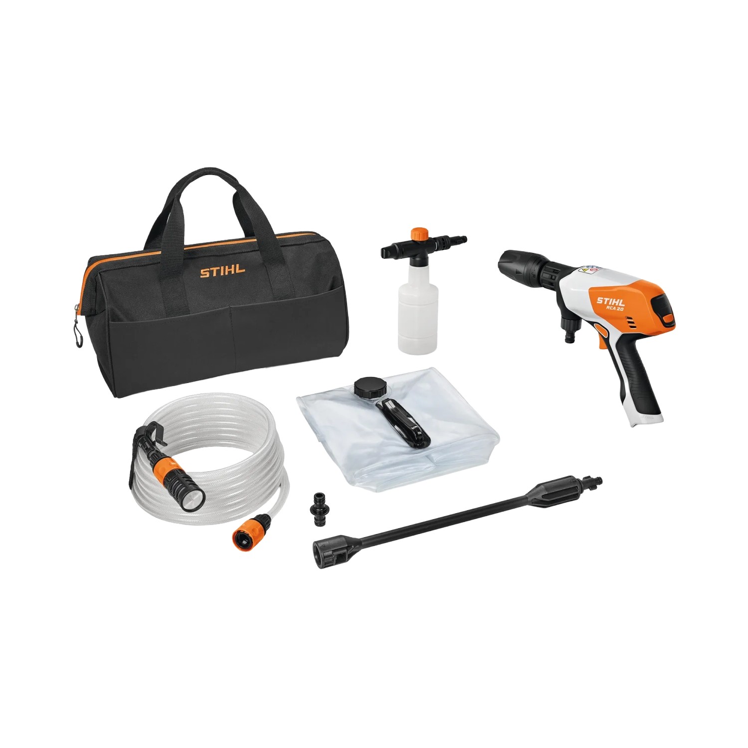 Stihl Akku-Druckreiniger RCA 20 ohne Akku und Ladegerät Orange-Grau