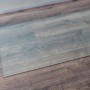Rechteckige ECOfoxx Funkenschutz Glasbodenplatte 140x50cm für Kamin und Ofen.