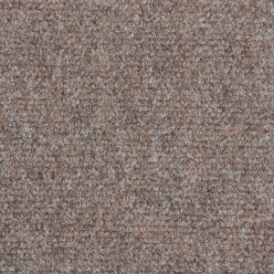 Schatex Teppichfliese, selbstliegend, beige-grau, Nadelfilz für Büro/Arbeitszimmer, 50x50 cm.