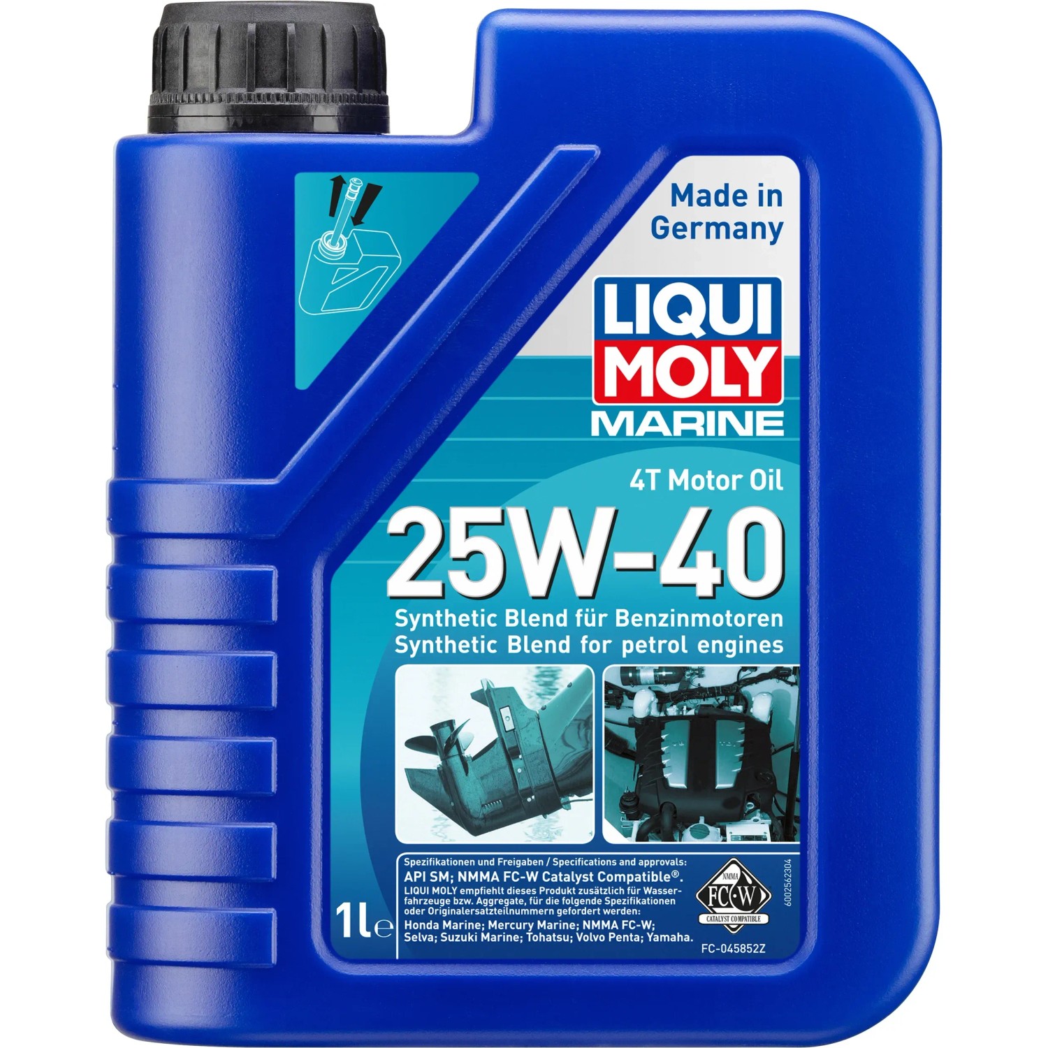 Liqui Moly Marine 4T Motor Oil 25W-40 1 l