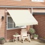 vidaXL Einziehbare Markise Handbetrieben 250 cm Cremeweiß 143695_2