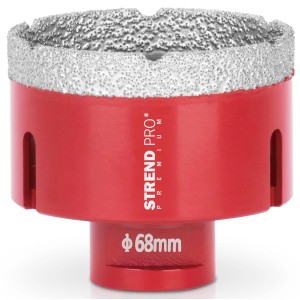 PROREGAL Diamant Bohrkronenaufsatz Premium Crystal 68 mm für Fliesen, Glas, Feinsteinzeug.