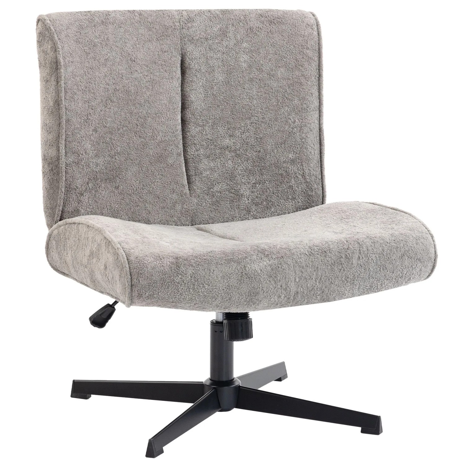 HOMCOM Accent Chair Polyester 75L x 63B x 82-90H cm Grau
