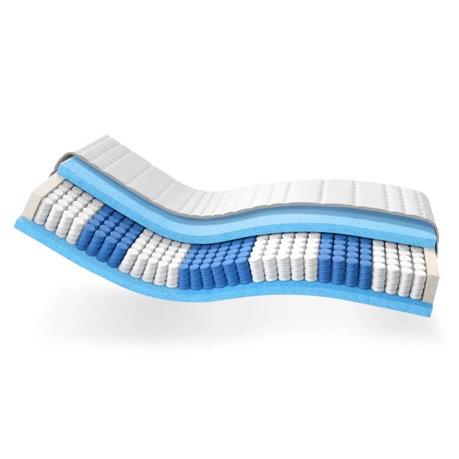 AM Qualitätsmatratzen Premium Taschenfederkernmatratze Made in Germany 160x210cm H5