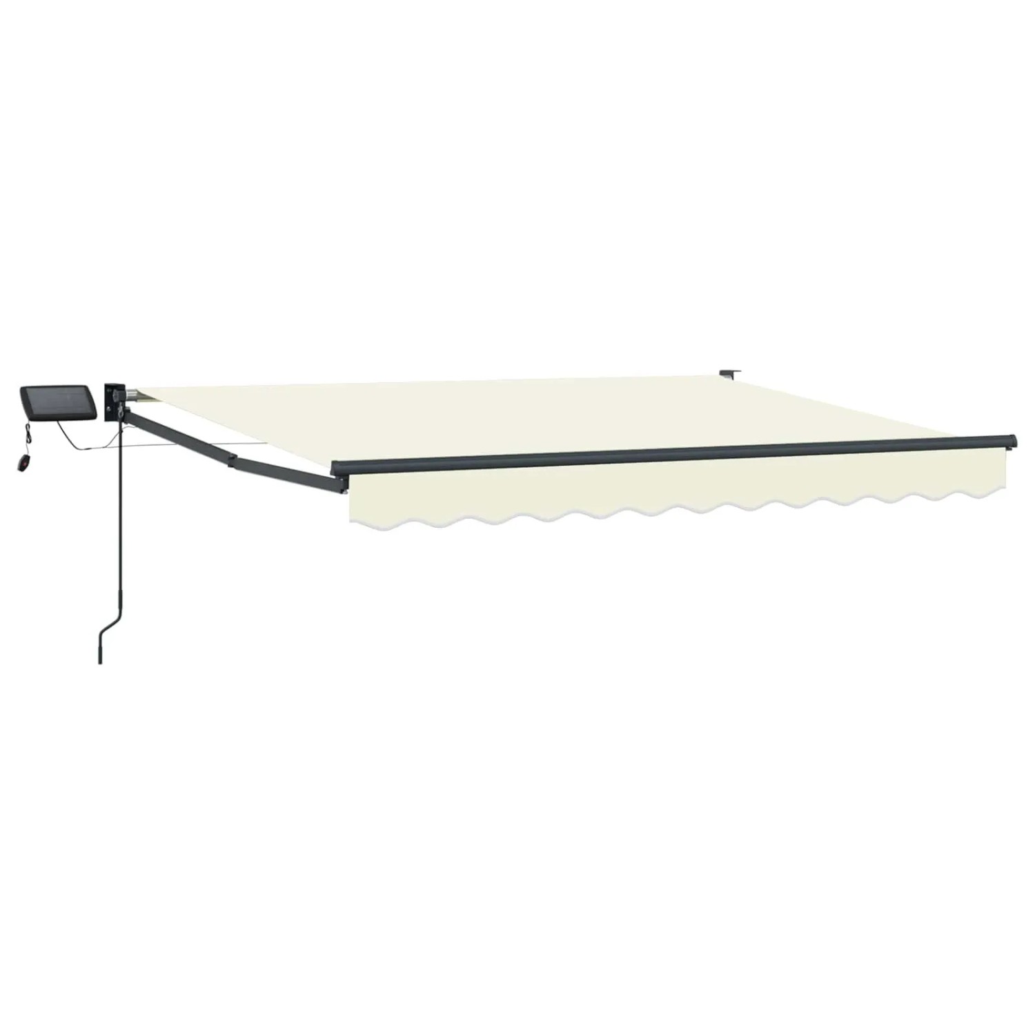 vidaXL Manuelle Gelenkarmmarkise mit LEDs Creme 3 x 2,5 m 3419418