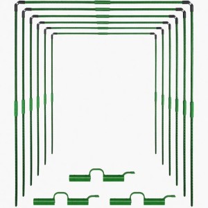 TTL GARDEN Pflanztunnel Vario Set mit 6 Bögen und 30 Clips für Beet und Hochbeet.