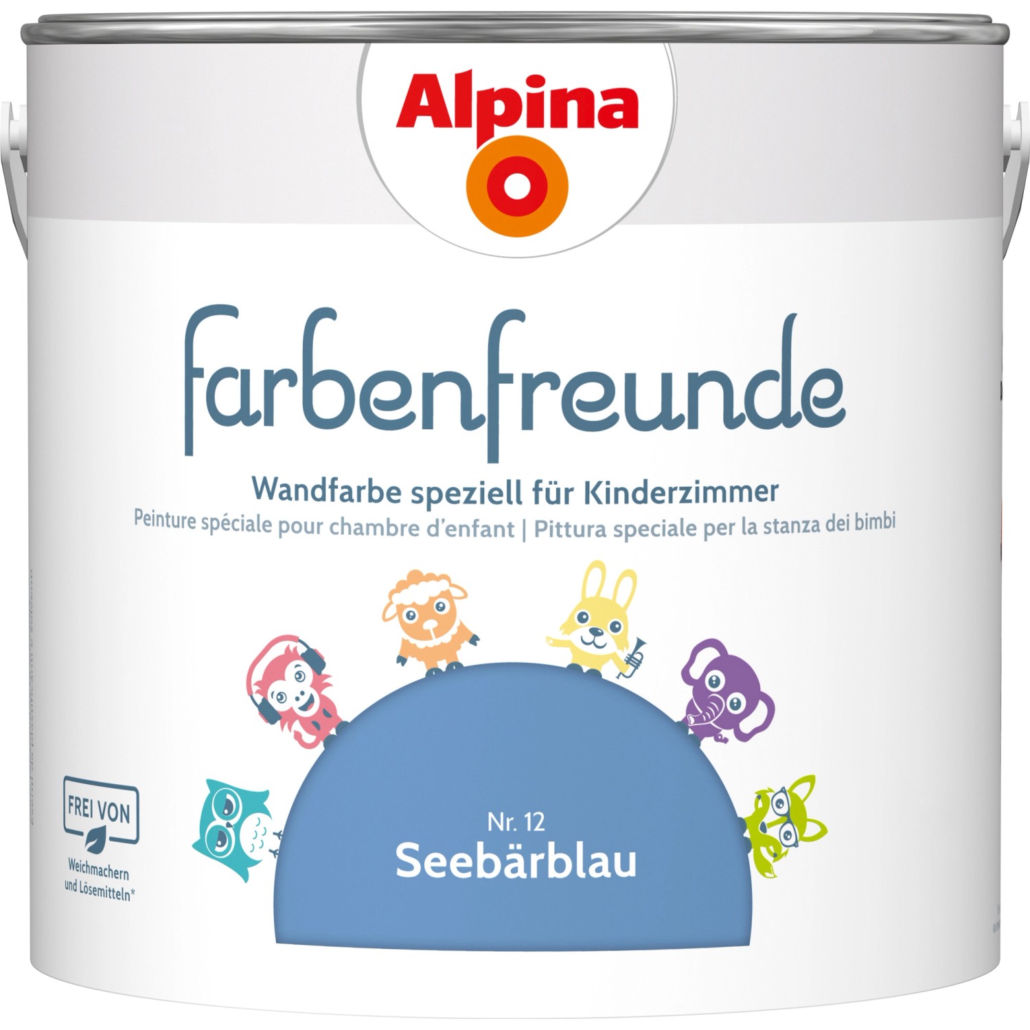 Alpina Farbenfreunde Seebärblau seidenmatt 2,5 Liter