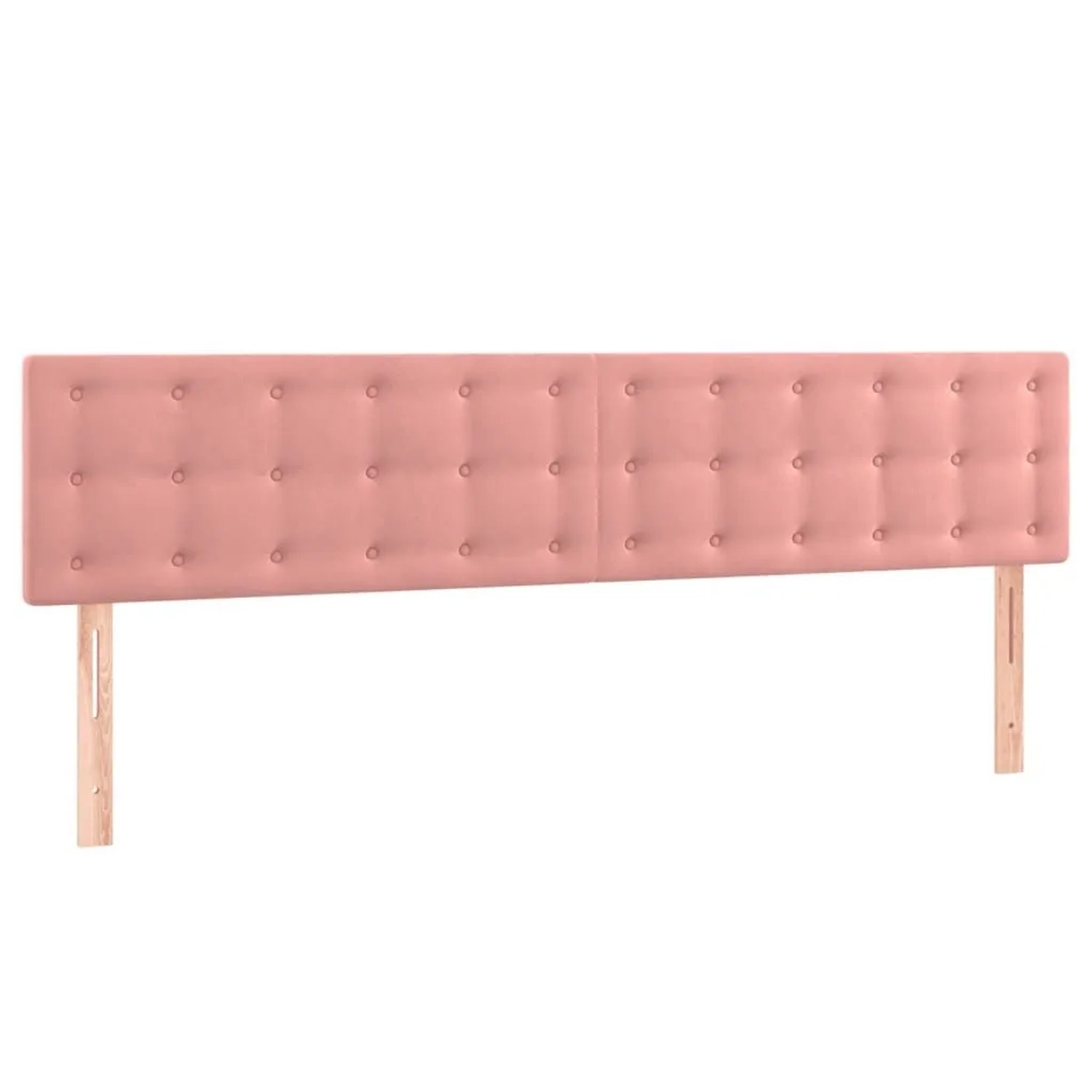 vidaXL Kopfteile 2 Stk Rosa 100x5x78/88 cm Samt 346535