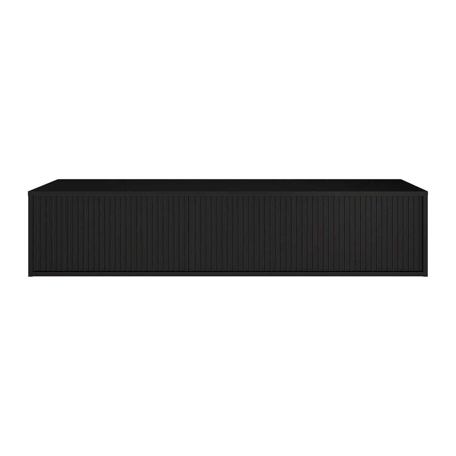 Vente-unique Waschbeckenunterschrank Arnega Schwarz 150 cm