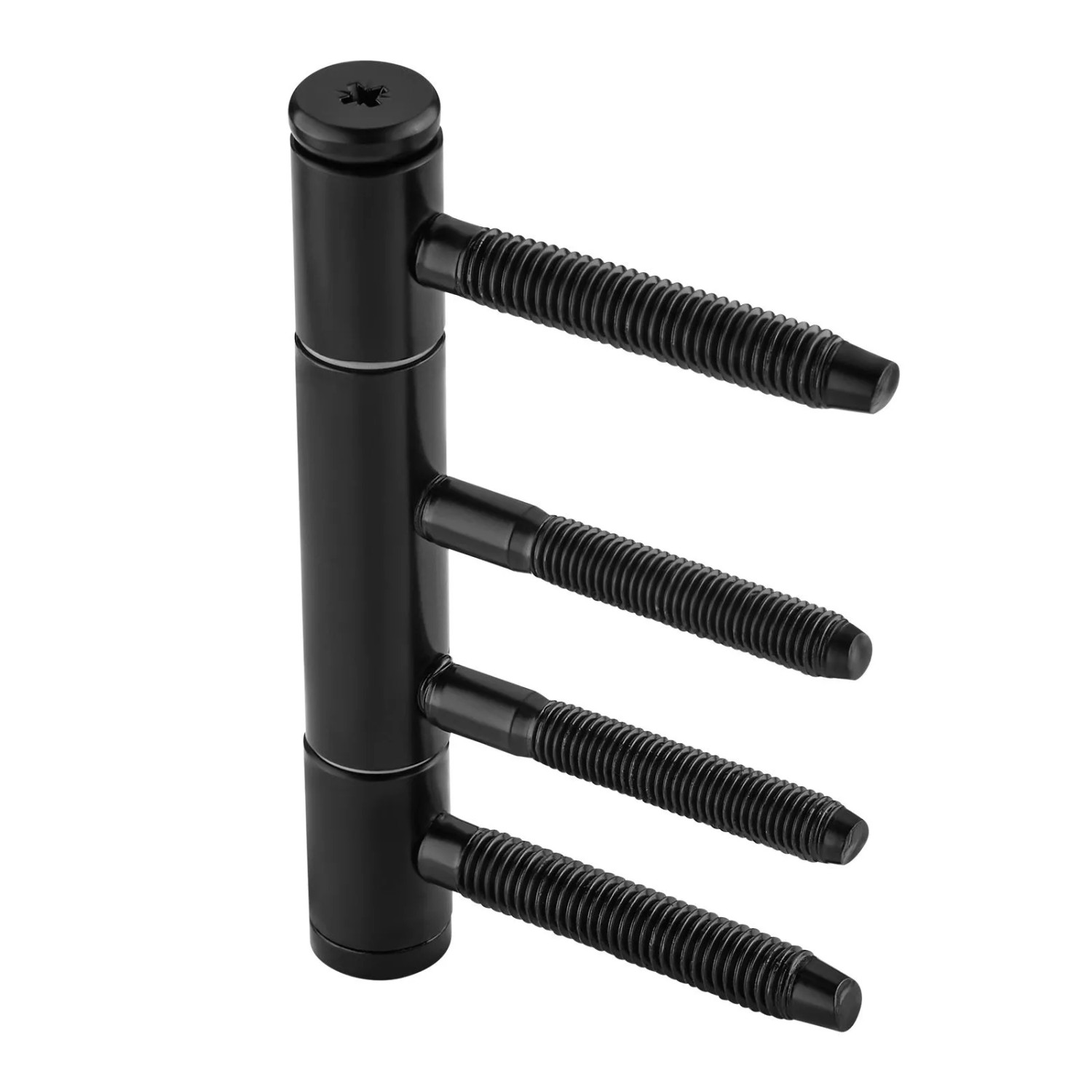 SOTECH Türband 3-Teilig Ø15 mm Stahl Schwarz Pulverbeschichtet für Holzzargen