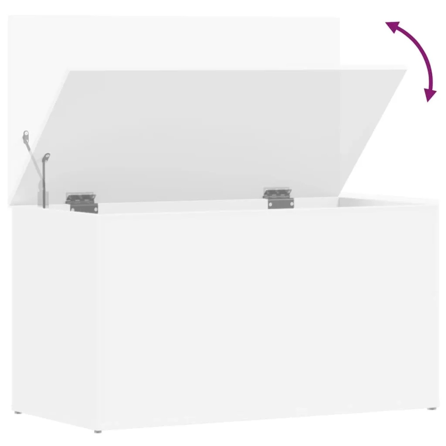vidaXL Weiße Truhe 84 x 42 x 46 cm Holzwerkstoff kaufen bei OBI