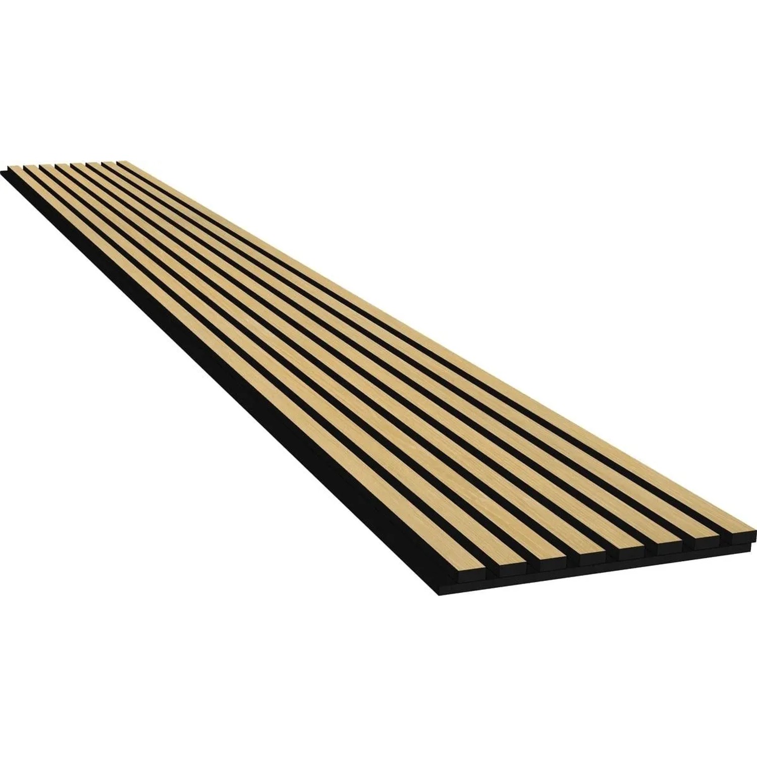 Swiss Aqua Technologies Akustikpaneel 32x260CM MDF-Lamellen Schallschutz Wandpaneel für Innenräume Eiche Hell