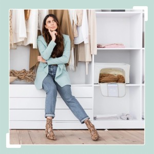 Relaxdays Aufbewahrungstasche Polyester Grau Stapelbar Sichtfenster 2er Set 33 cm x 50 cm x 40 cm