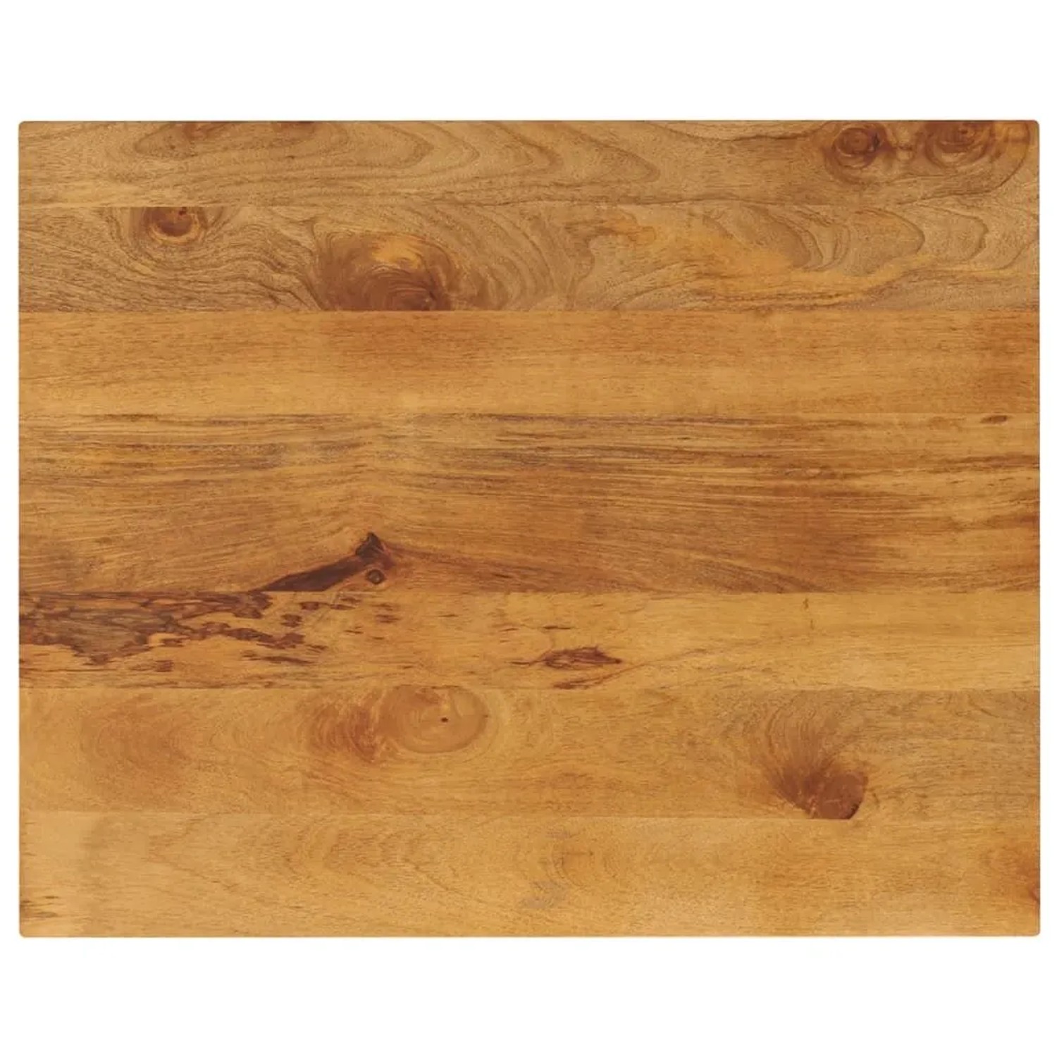 vidaXL Tischplatte 110x80x2,5 cm Rechteckig Massivholz Mango 371613