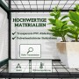 Outsunny Foliengewächshaus: Transparente PVC-Abdeckung, pulverbeschichteter Stahlrahmen. Hohe Lichtdurchlässigkeit, stabil, wärmeregulierend.