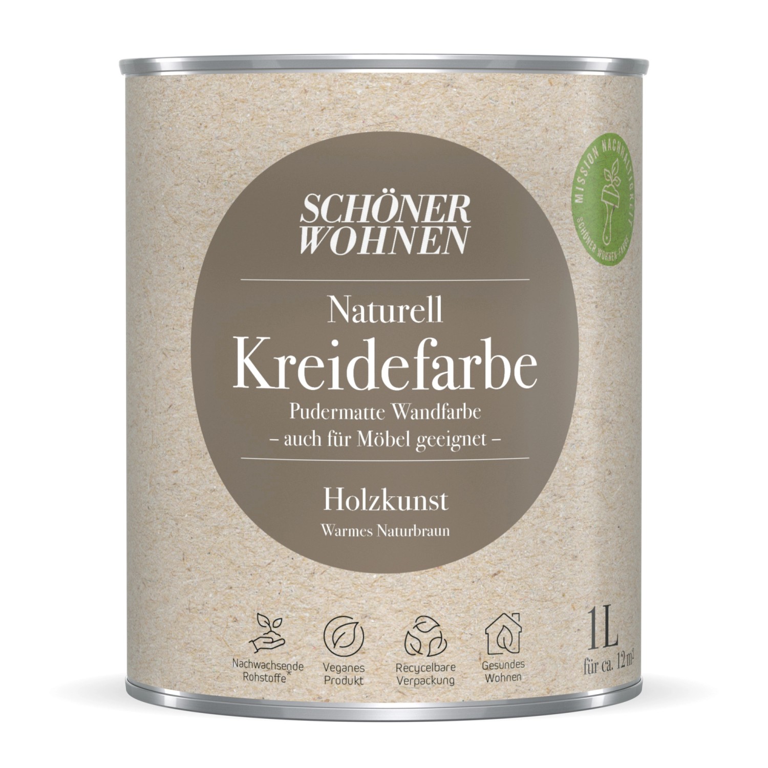 Schöner Wohnen Kreidefarbe Naturell Holzkunst 1 l