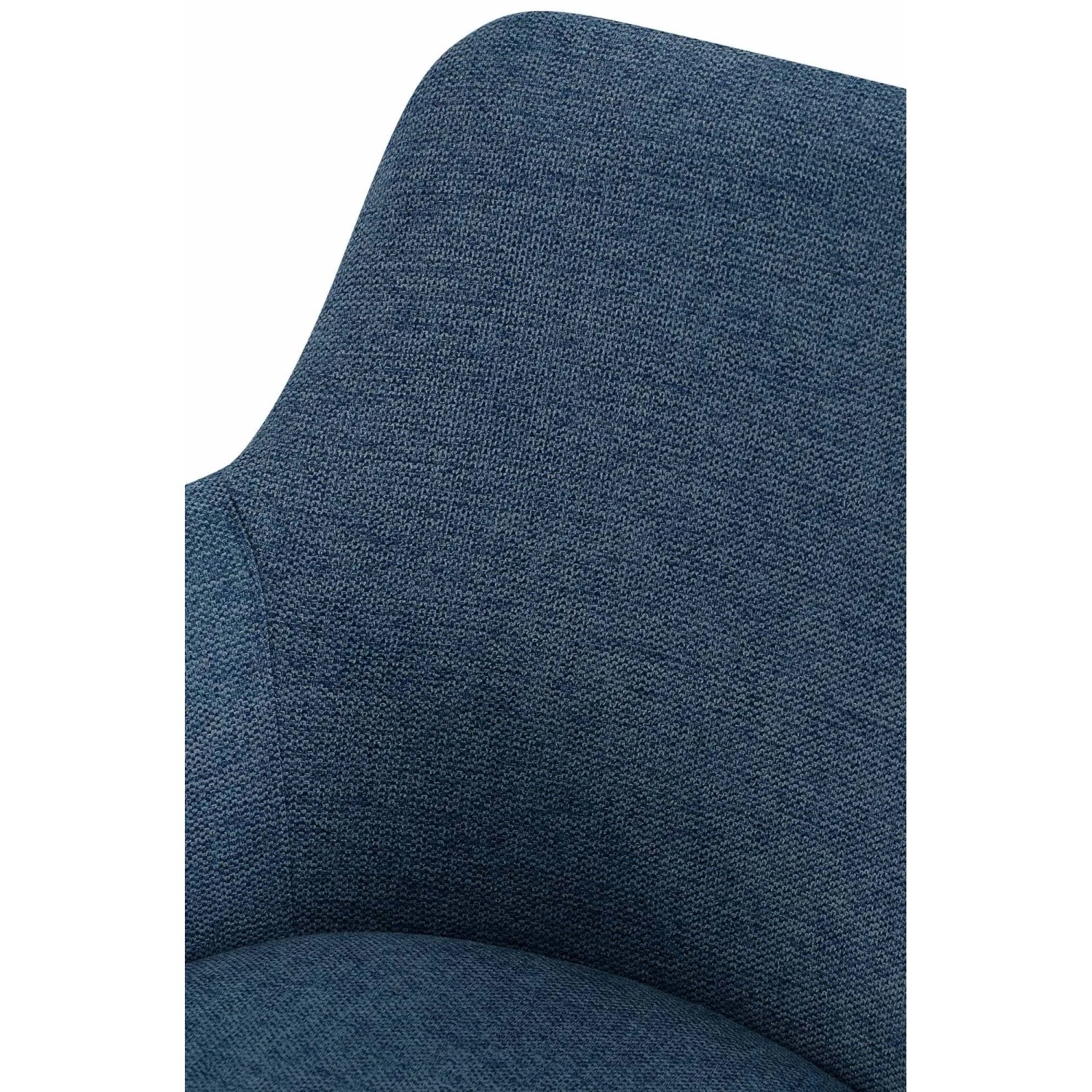 DELUKE 2er Set Esszimmerstuhl PELON Stoff Blau 56x62x81cm Essstühle Esszimmerstühle Küchenstühle Wohnzimmerstühle