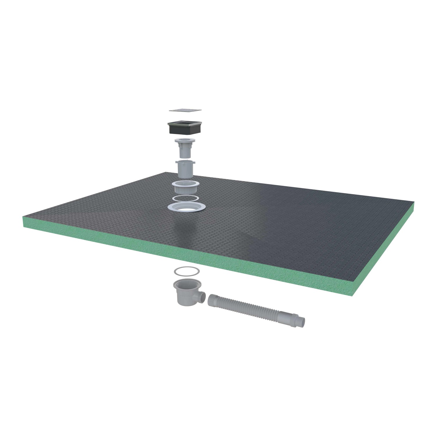 AICA 120x90cm XPS Platten 4cm Duschwanne Duschtasse Duschplatte Fliesenplat günstig online kaufen