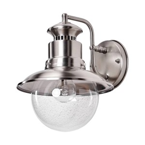 Lindby Laterne Gwendolyn 9630050 Spritzwassergeschützt Modern in Alu aus Edelstahl 1-flammig E27