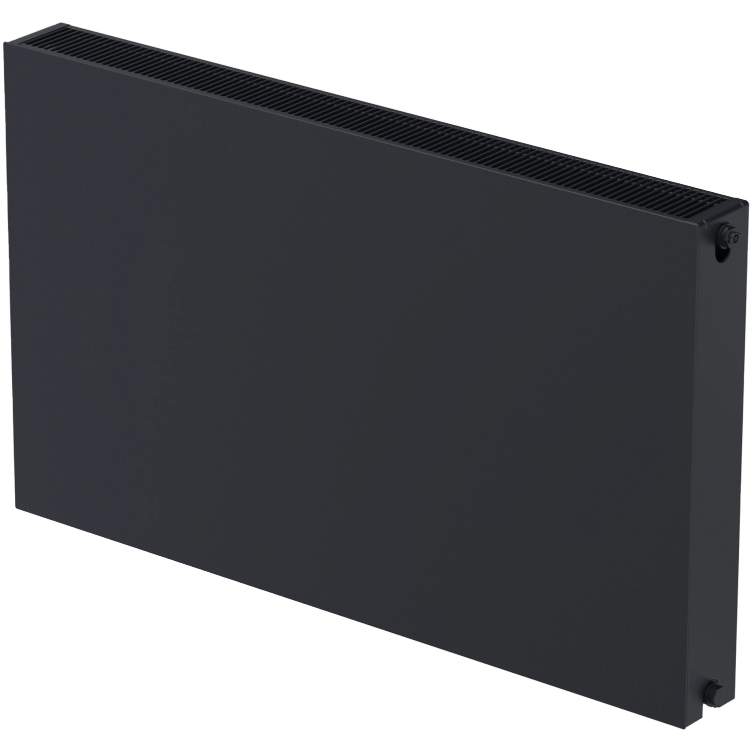 Sanicomfort Planheizkörper Typ 22 DK, 60x60 cm, in Schwarz Matt. Heizkörper für Neubau & Altbau.