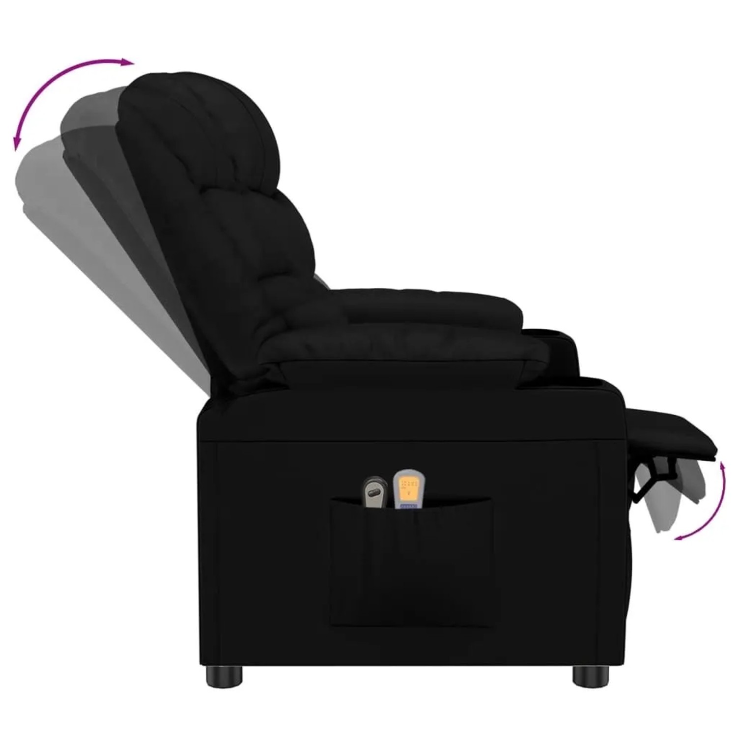 vidaXL Massagesessel Elektrisch Schwarz Kunstleder 3143456_8