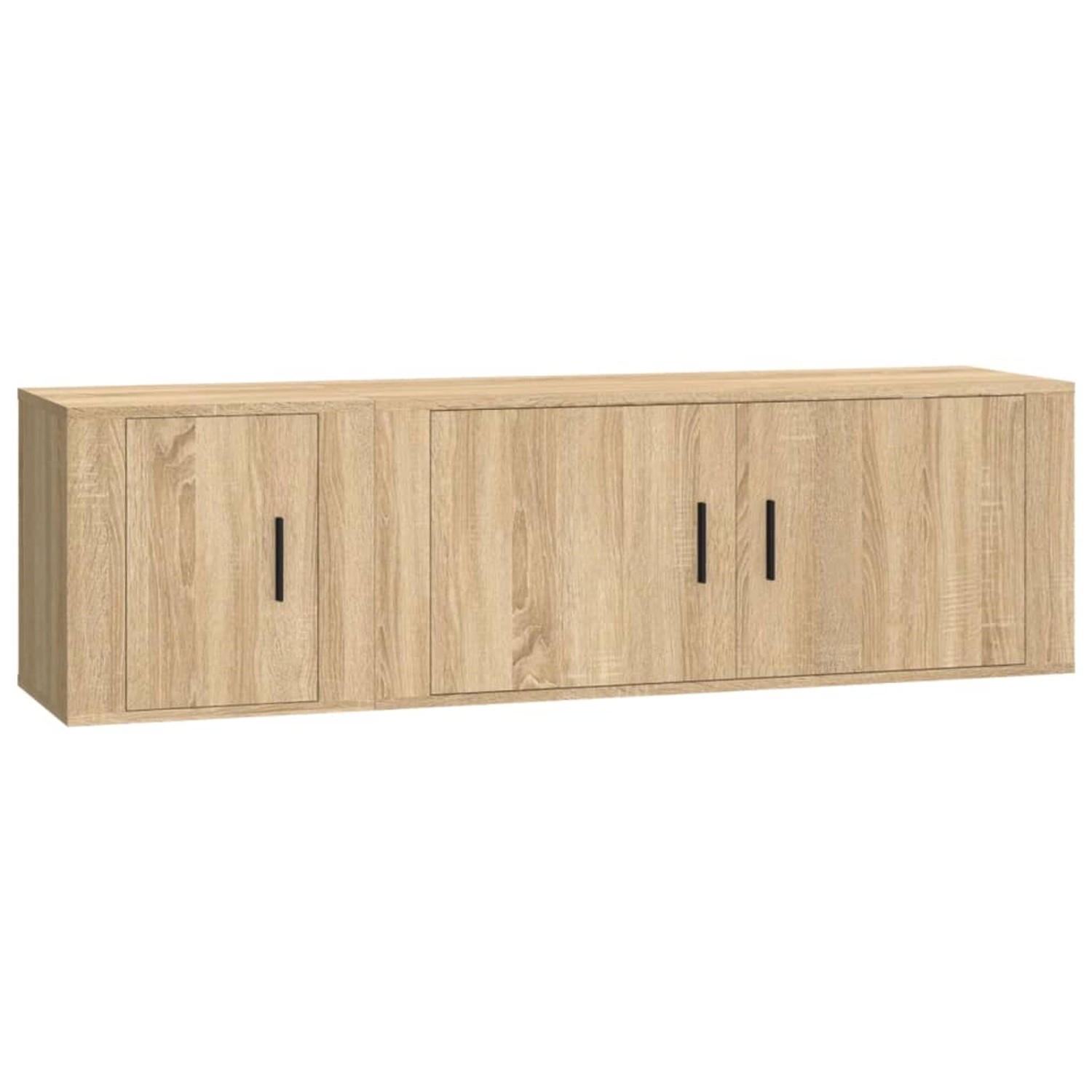 vidaXL 2-Tlg TV-Schrank-Set Sonoma-Eiche Holzwerkstoff 3188425