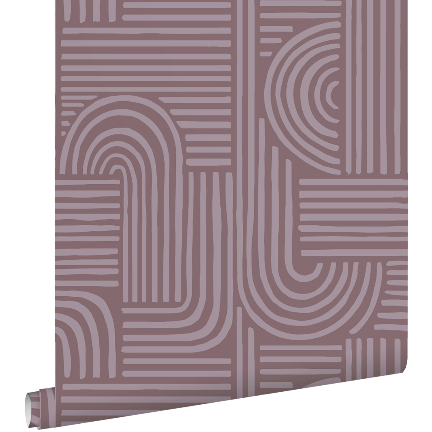 ESTAhome Tapete 3D-Muster Aubergineviolett 50 x 900 cm günstig online kaufen