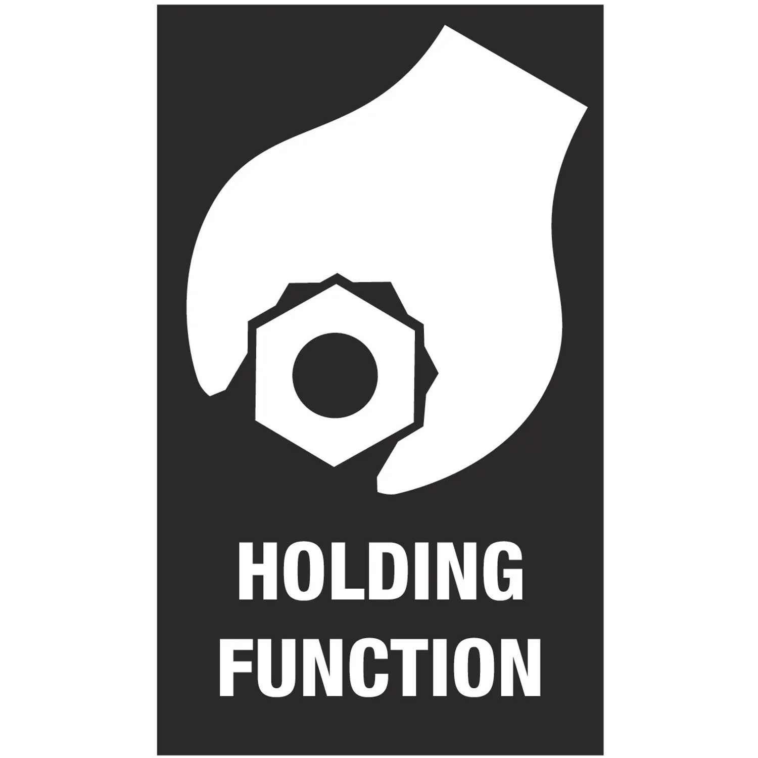 Symbol für Haltefunktion des Wera Maul-Ringratschenschlüssels für Schrauben und Muttern.
