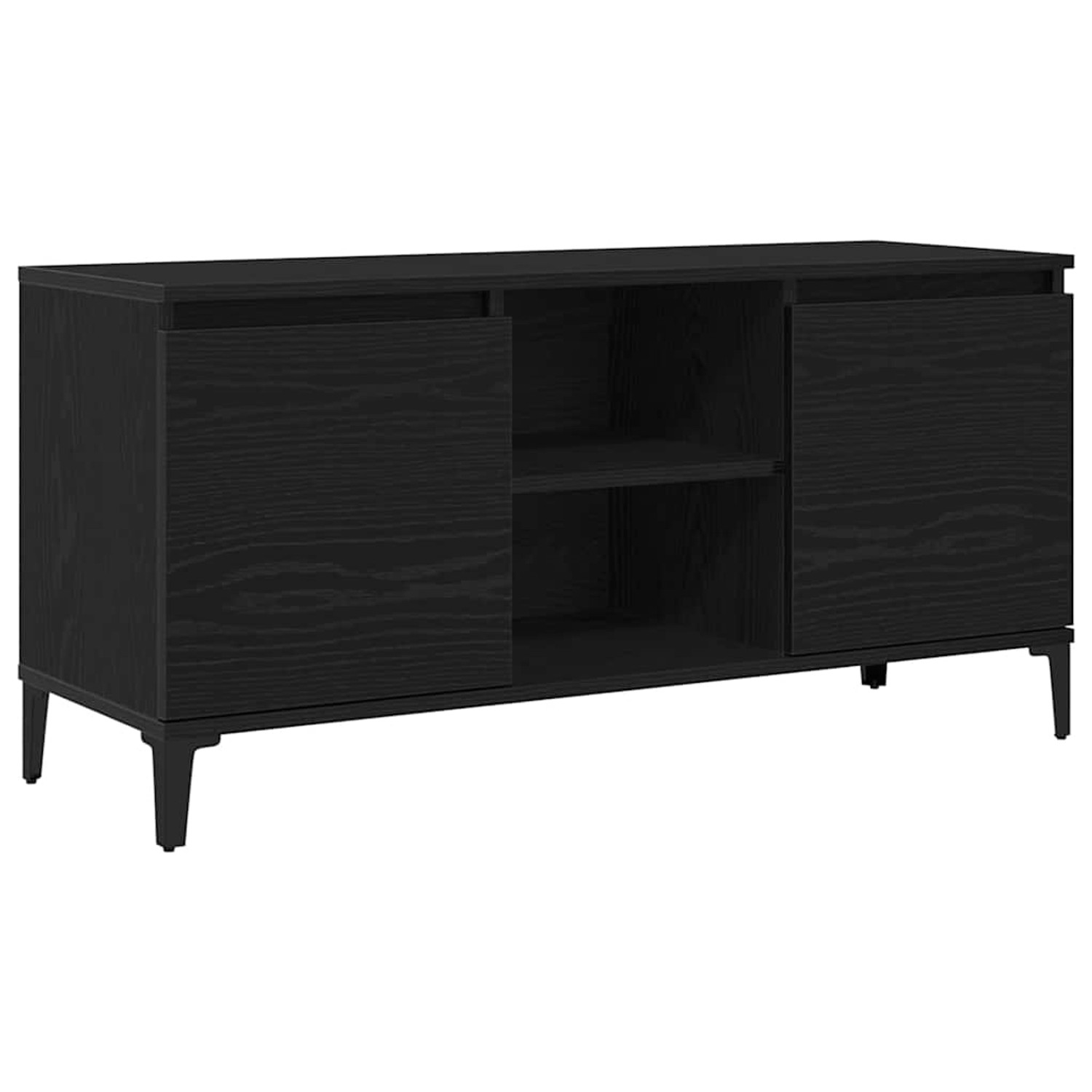 vidaXL TV-Schrank Schwarz 102 x 35 x 50 cm Holzwerkstoff 862585 günstig online kaufen