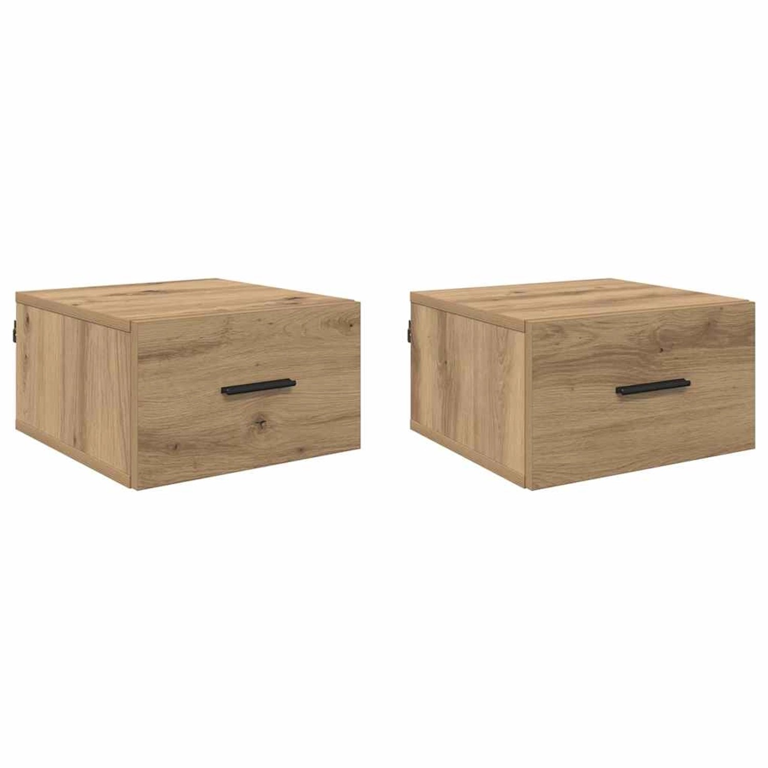 vidaXL Nachttisch 2 Stk Artisan-Eiche 35 x 35 x 20 cm Holzwerkstoff 882403 günstig online kaufen