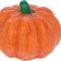 Acryl Kürbis mit LED, warmweiß, Teil eines 3er Sets für Anlässe & Halloween.
