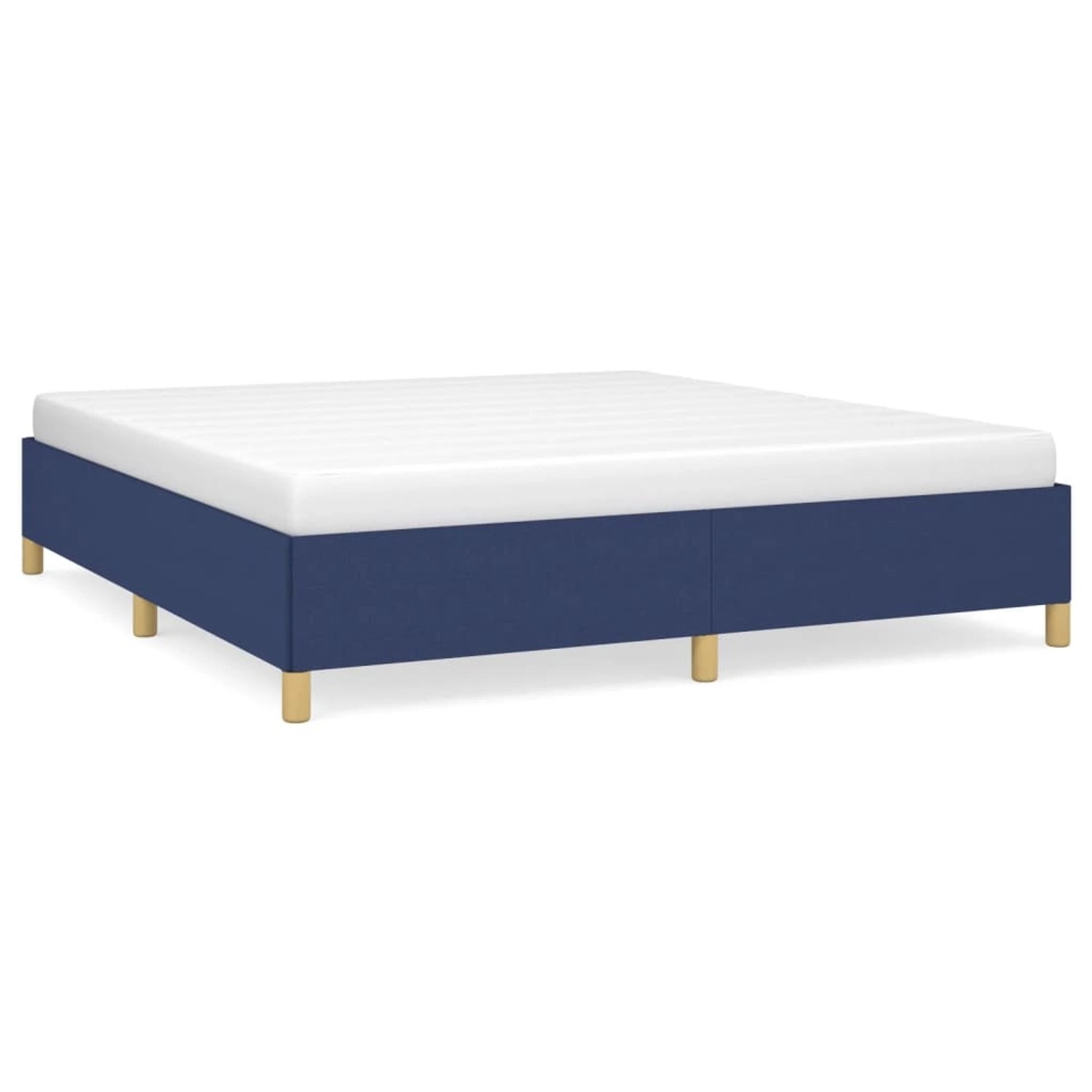 Vidaxl Boxspringbett Blau 180x200 Cm Stoff günstig online kaufen