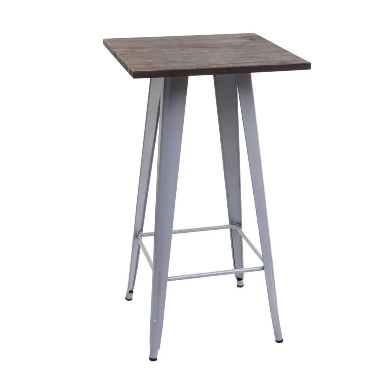 MCW Stehtisch A73 inkl. Holz-Tischplatte Grau