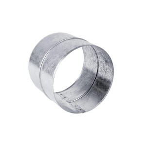 Schlauchverbinder System 125, verzinkt, für Flachkanalsysteme und Rundrohrsysteme.