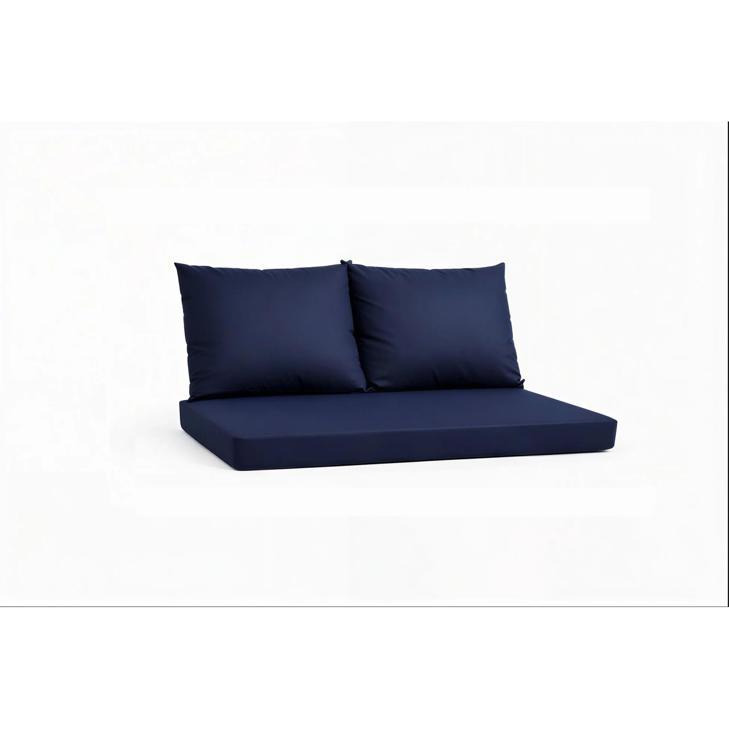 Setgarden Triple Outdoor Palettenkissen Set 120x50x10cm Sitzkissen + Rückenkissen 2x60x50cm 1tlg Marine
