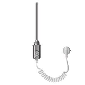 ECD Germany Heizstab 900W Chrom mit Thermostat für elektrische Heizgeräte.