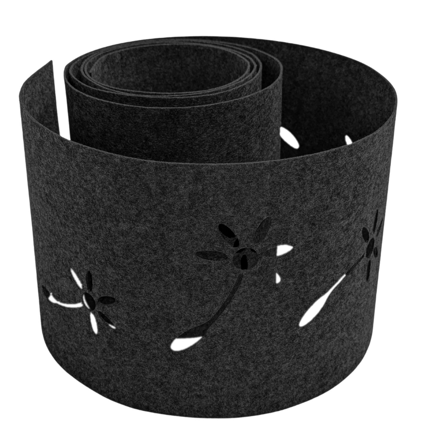 zaunzu Sichtschutz Design Vlies Dekor Pusteblume Einzelstreifen Schwarzgrau günstig online kaufen