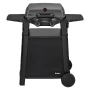 Enders Elektrogrill eUrban Pro 2 Turbo mit Trolley: Kompakter Grill mit Haube und Seitenablagen.