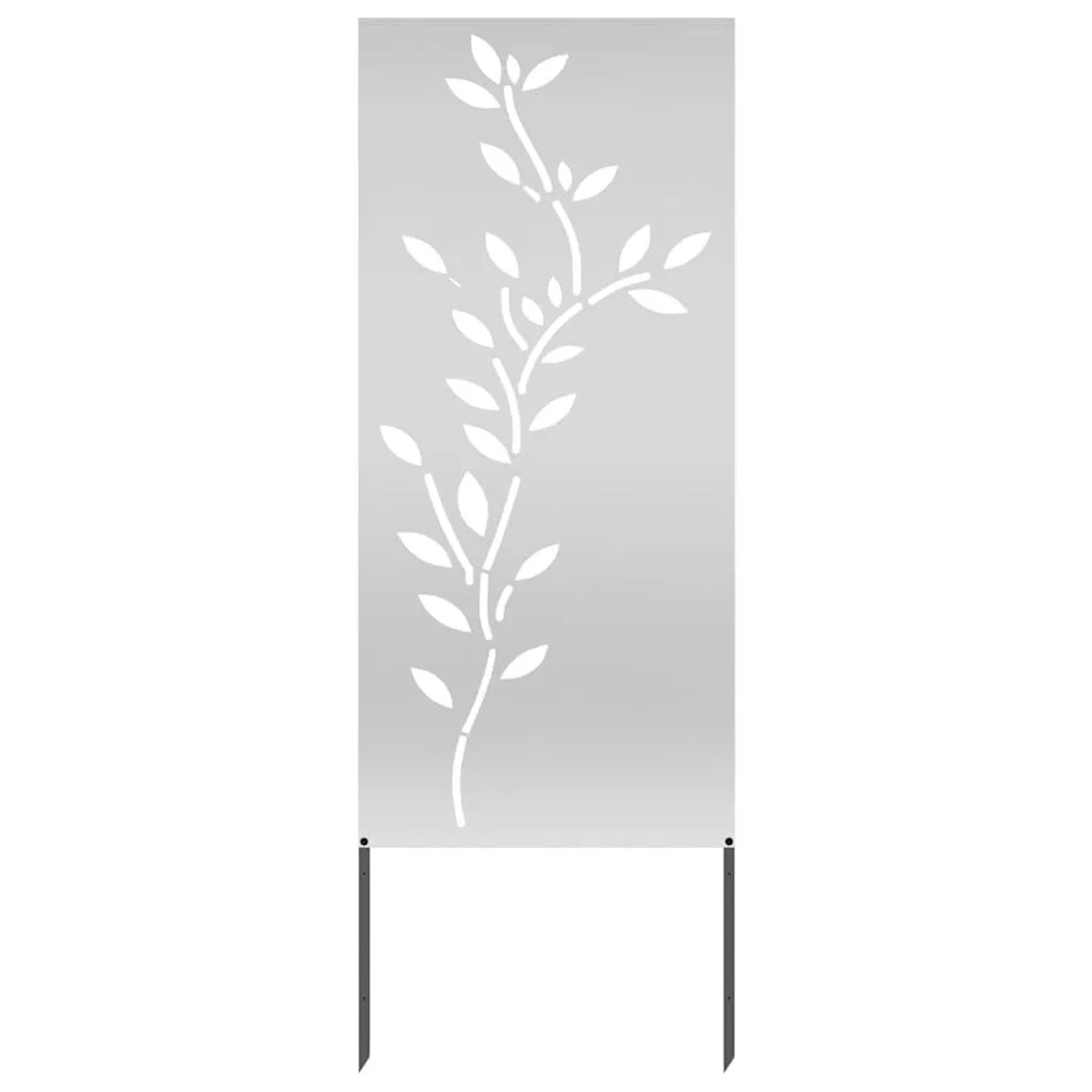 vidaXL Garten Sichtschutz-Leinwand Silber 50 x 140 cm Verzinkter Stahl 876327