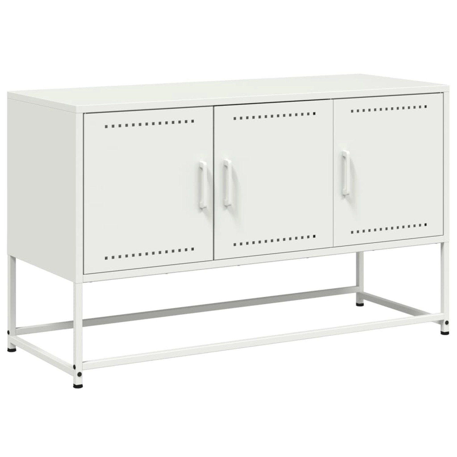vidaXL TV-Schrank Weiß 100,5x39x60,5 cm Stahl 846481 günstig online kaufen