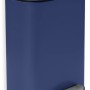 Blauer Spirella Akira Kosmetikeimer, 5 Liter, mit Fußpedal und Softclose.